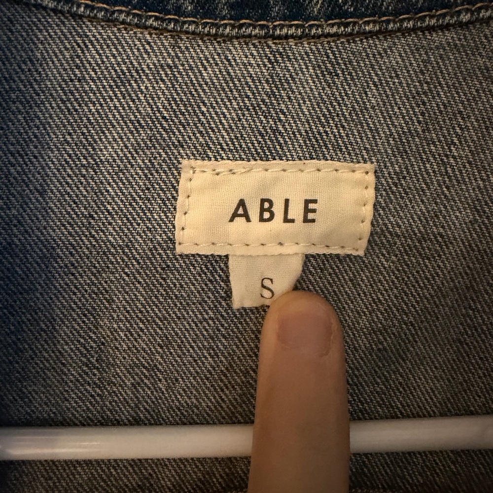Able Gray Denim Jacket - image 2